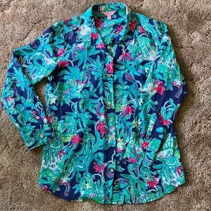 Lilly Pulitzer button down top